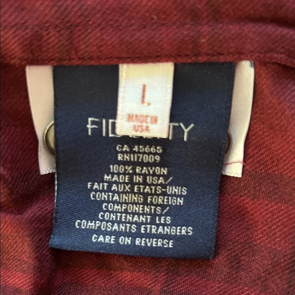 Fidelity Red Plaid Shirt - Picture 6 of 7